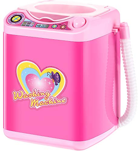 Hsei Mini Washing Machine Makeup Brush Cleaner Plastic Electric Automatic Washing Machine Sponge Cleaner for Ladies