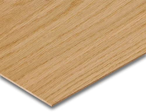 Packs Hojas Tableros Madera Chapada de Roble claro de 4MM de Grosor, Soporte Manualidades, Decoración, Láser, CNC, Pirograbado, Pintura A1 (2ud, 597x841mm)
