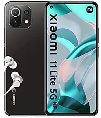 Xiaomi 11 Lite 5G NE - Smartphone 8+128GB, Display AMOLED 6,55” a 90Hz, Qualcomm Snapdragon 778G, Tripla Fotocamera 64MP+8MP+5MP, 4250mAh, Truffle Black (Versione IT + 2 Anni di Garanzia)