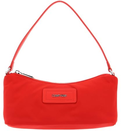 Calvin Klein Schultertasche Abendtasche CK Must Nylon Shoulder Bag Deep Orange koralle