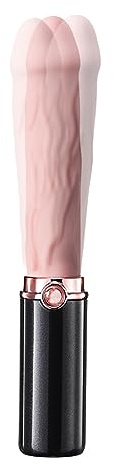 TYDAY Lippenstift Vibrator gefälschter Penis AV Zauberstab weiblicher Klitorisstimulator vaginales Einführungsmassagegerät erwachsenes geheimes Simulationsspielzeug.(schwarz)