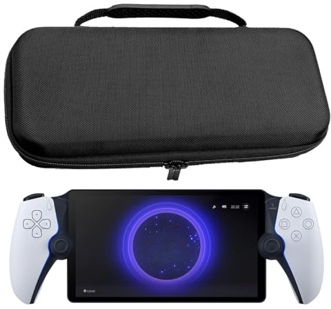 Miimall Compatible with PlayStation Portal Case, PS5 Portal Travel Carrying Case with Portable Handle, Hard Oxford Fabric & EVA Anti-Scratch Protective Gaming Handheld Storage Bag for PS5 Portal