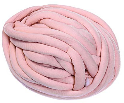 Adoorniequea 25 m grobes Wollgarn weich sperrig Arm Strickwolle Roving Pink