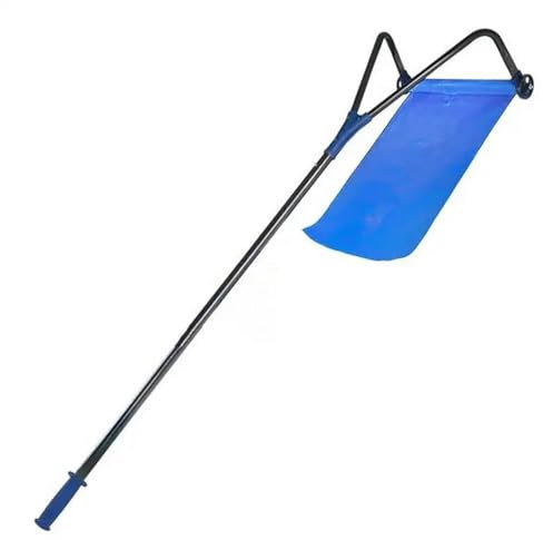 Schneeschieber Dach-Schneeräumwerkzeug, Ausziehbarer Schneerechen, Leichte Aluminium-Dachschaufel Mit Verstellbarem Teleskopgriff Für Dachschnee Handschneeschaufel (Color : Black Rod)
