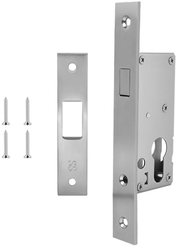 Cerradura de gancho corredera de 50 mm, cerradura de puerta corredera de 50 mm, cerradura de trampa, cerradura de puerta corredera, cerradura de puerta corredera, diseño y mano de obra sólidos y