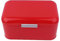 MINGZHE Solid Color Retro Metal Bread Bin Box Kitchen Storage Container Metal Bread Bin Box Large Capacity Kitchen Storage Container for Your Kitchen Counter (Red)