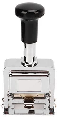 ANKROYU Robuster 10-stelliger automatischer Nummernstempel, Zahlenstempel-Set aus Metall, selbstfärbendes Stempelset, tragbare Nummerierungsmaschine mit automatischem Ziffernsprung