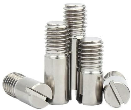 5PCS Edelstahl Geschlitzte Zylindrische Pin Außengewinde Ortung Dübel Slot Parallel Pins Mit Externe Schraube Gewinde ( Size : M5-5Pcs , Color : 20mm )