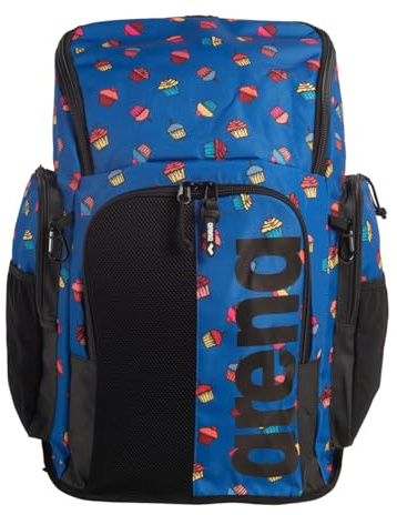 Arena Spiky III - Mochila 45 para natación, Deportes, Gimnasio, Equipo de Entrenamiento, Bolsa de natación para Hombres y Mujeres, 45 L, Cupcakes
