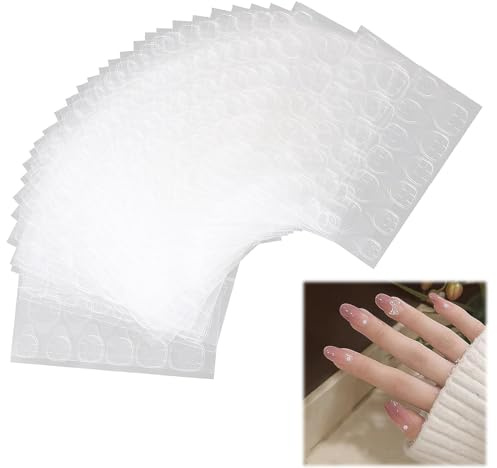 360 PCS Klebepads Nägel, Nagelkleber Pads, Press on Nails Klebepads, Jelly Gel Tape Adhesive Tabs, Kunstnägel Aufkleber, Für Nail Glue Von Maniküre Dekoration