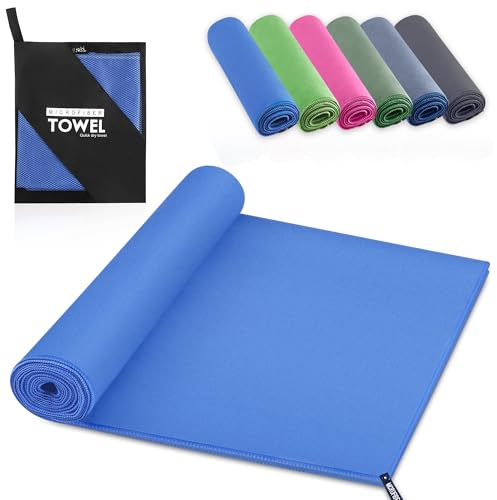 YC Kitchen Toalla Gimnasio, rápida absorción del sudor y el agua, adecuada como toalla deportiva, toalla de viaje, toalla de baño, toalla de playa, 70 x 140 cm