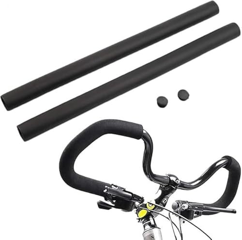 Fahrrad Lenkerüberzüge, Fahrrad Schwamm Schaumstoffschlauch 2 Stück Ultraleichter High Density Foam Silicone Sponge Lenkergriff, Stoßfeste Und Wetterfeste Fahrradgriffe Für Komfortables Radfahren