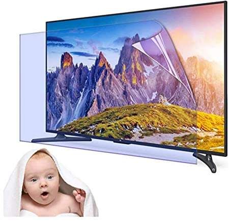 XAoSCd Film Protecteur D'Écran Antireflet en Pet, Anti-Traces De Doigts, Antireflet, Anti-Lumière Bleue, pour Téléviseurs LCD, LED, OLED Et QLED 4K HDTV.,Hd-70 inch 1538x869mm