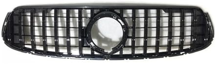 SVTSTRQE Kühlergrill vordere Stoßstange GT Für Mercedes Für Benz GLC-Klasse GLC43 X253 W253 C253 GLC250 GL300 AMG 2020+ Kühlergrill Stoßstange Motorhaube Grill Kühlergrill(Schwarz (mit Netz))