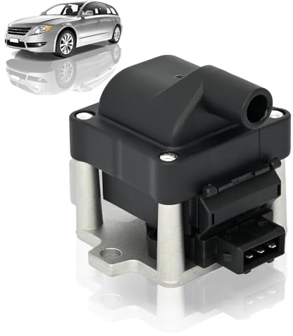 Zündspule Ersatz für Audi 80 Seat Ibiza Skoda Octavia VW Golf Caddy II Polo Passat, Zündcoil OE 6N0905104, 5DA006623-951, Plug & Play Zündmodul mit Kupferwicklung