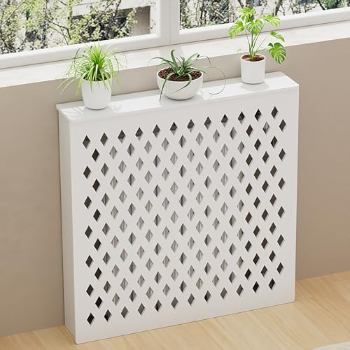 Copritermosifone, Copri Termosifone, Ripiano per Riscaldatore, Copertura Bianco Portatile per Radiatori, per Casa, Soggiorno e Decorazione(60x70x15cm)