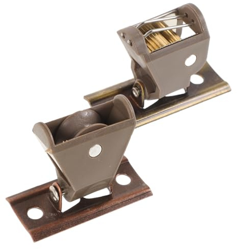 Zerodeko Poleas y Bloqueo para Cortinas Enrollables de Bambú Soporte Metálico Resistente Fácil Instalación para Persianas Romanas y Estores Accesorio Decorativo para Ventanas Hogares y