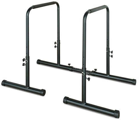 Dip Barren Bars, Dip Station, 249 kg Dip Station, Krafttraining 78.74-99.06 cm individuell verstellbar, Kraftstation Fitnessgerät für Zuhause, aralleten-Übungs-Bar für Calisthenics
