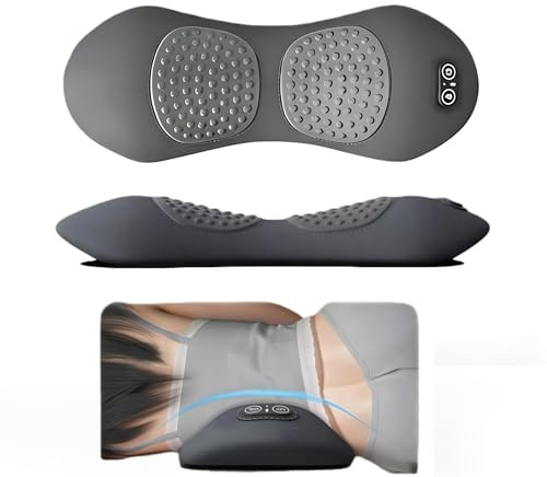 Curesleep-Rückenmassagegerät Mit Vibration Und Wärmfunktion Für Entspannte Muskeln Und Lendenwirbelstütze.