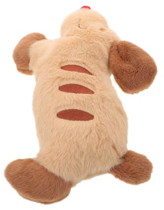 VANZACK Plüschhundekissen in Hundeform mit Weichem Pp Baumwollkern Beruhigendes Kuschelkissen für Haustiere für Schlafzimmer und Reisen 29 X 19 X 8cm