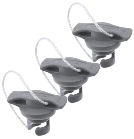 Milisten 3-piece High-pressure Valve Caps for Inflatable Boat - Air Plugs & Replacement Covers for Kayak, Paddle Board, Canoe And Raft Accessories - Heavy Duty Pvc Gear