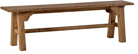 MiaMöbel Bank Mexico Möbel 158x49x31 cm Landhausstil Massivholz Pinie Honig