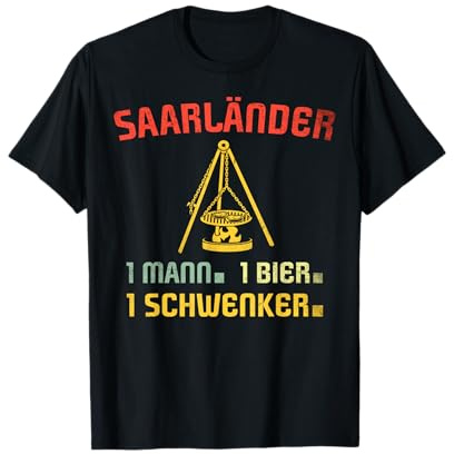 Saarländer Schwenker Männer Grillen Saarländisch Saarland T-Shirt