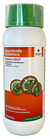 Insecticida sistemico de amplio espectro - Protege las plantas durante semanas. Para el control de cochinillas, pulgones, mosca blanca, escarabajo de la patata y minadores. POLYSECT Ultra 500ml SIPCAM