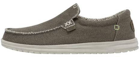HEYDUDE - Mikka Braided - Chaussures pour Hommes - Baskets avec Semelles Confortables - Style Mocassin, Fossil, 40