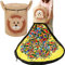 Foldable Storage Bag with Play Mat, Toy Organizer, Toy Storage Bag with Handle, Detachable Toy Storage and Play Mat for Kids Room Nursery, Vertical Slideaway Toy Storage Bin with Sliders