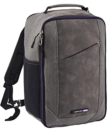 Cabin Max Für Ryanair Handgepäck Rucksack 40x20x25, Reiserucksack, Tasche Flugzeug Wizzair, Eurowings, Easyjet Vueling (Travel Backpack Manhattan 20L 40x25x20)
