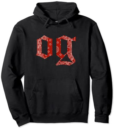 OG T-Shirts für Herren Original Gangster Compton Bandana-Print Pullover Hoodie