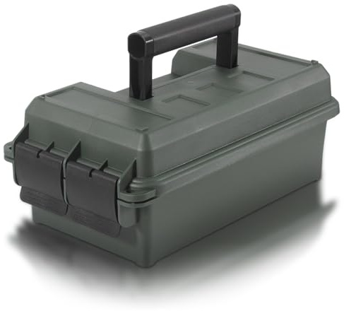 Prothens Lockable Ammo Storage Case for Ammo Cans | Military Waterproof Case & Airtight Ammo Containers Box | Ammunition Storage Boxes | Hunting Gear & Shooting Accessory | Water and Dust Resistant