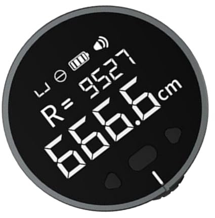 Mètre à Ruban Numérique de 328 Pieds, Mètre à Ruban électronique, Règle à Rouleau Numérique avec écran LCD, Outil de Mesure de Distance de Longueur Rechargeable pour Diamètre