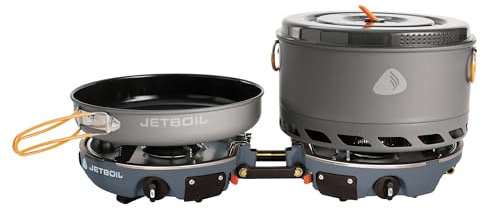 Jetboil Genesis Basecamp Réchaud de camping avec batterie de cuisine Gris