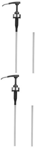 BIUDECO 2 Stücke Edelstahl Austernsauce Pumpe Flasche Dispenser Squeeze Pumpe Mit 2 Ausziehbaren