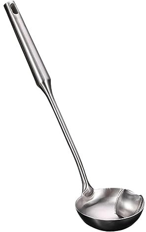DECHOUS Oil Filter Spoon Stainless Steel Kitchen Tool Oil Colander for Cooking Filter Kitchen Accessory Stainless Steel Material Separator Spoon for Easy Use Soup Colander Tool