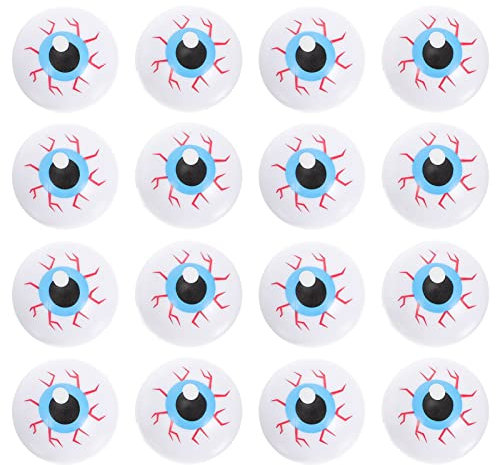 ibasenice 24stücke Halloween Augäpfel Gruselige Kunststoff-Augen Für Party-Dekoration Und Halloween-Requisiten Hohl Und Springend Für Schaurige Feiern Fotorequisiten