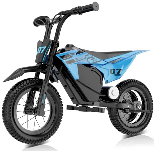 EVERCROSS EV13M Elektrisk Motor för Barn, Elektrisk Motor 150W, 8/16 km/h Hastighetsläge och 10 km Räckvidd, 12'' Motocross för Barn 3-12 År
