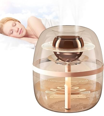 Humidificadores de aire para dormitorio, humidificador de bebé de gran capacidad con spray doble, acuario 2L