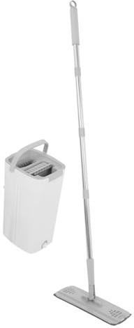 BESTYASH Trapeador con Balde para Pisos y Ventanas Incluye Almohadillas Lavables para Uso Seco y Húmedo el Hogar