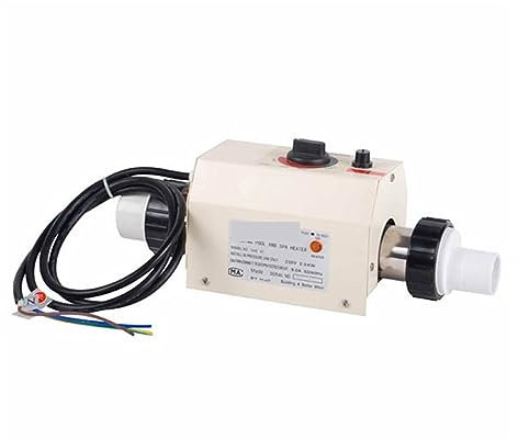 VCHICS Kit de Chauffage pour Piscine, 3KW 50HZ Chauffe-Piscine et Spa Bath Bath Hot Tub Thermostat Chauffe-Eau électrique pour piscines Hors-Sol et enterrées