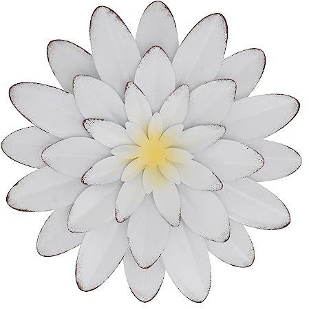 Toyvian Iron Craft Pendant Simulation Flower Wall Hanging Decor for Home Bar Restaurant Nordic Style Wall Ornament Elegant Reusable Iron Material