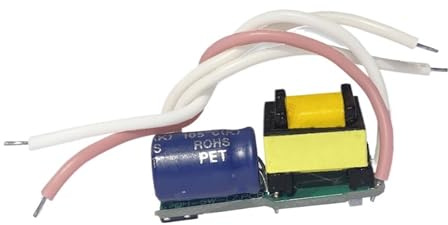 Alimentatore driver LED da 2 pezzi 1W 2W 3W 4W 5W Trasformatore di illuminazione senza stroboscopio incorporato Scheda nuda for faretti da soffitto(DC 9-33V 150mA)