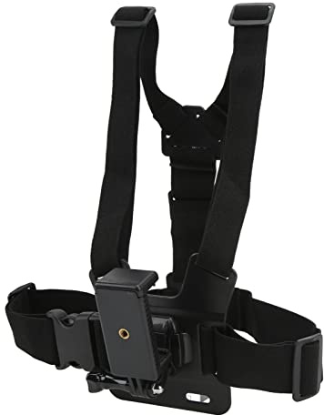 Asixxsix Mobile Phone Chest Strap Mount Phone Chest Harness Holder, Mobile Mount Harness Strap Cell Holder for Action Camera and Cell