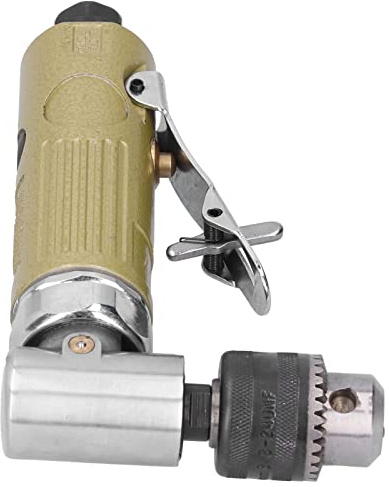 LUCKDANO 3/8 Zoll 90° 90 Grad Winkel-Pneumatik-Luftbohrmaschine – Leistungsstarke Winkelbohrmaschine mit Ergonomischem Design für Multifunktionalen Einsatz, Langlebig und Rostbeständig, Ideal für