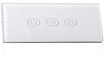 Meross Interruttore WiFi Domotica con Alexa, Smart Interruttore con Google Home Parete Italiana, Facile da Installare, 1/2/3 Gang Pannello Touch Led Antiurto, Timer, App Controllo Remoto