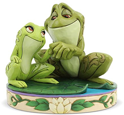 Enesco Disney Traditions Collection by Jim Shore The Princess and The Frog Tiana and Naveen Figurine- Resin Hand Crafted Painted Collectible Disney Figurines Decorative Home Decor Statue, 4.5 Inch