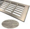 Lüftungsgitter Aluminium | 100mm x 500mm | Farbe: Edelstahl - gebürstet | Lüftungs Gitter Alu | Stegblech | Belüftungsgitter | Heizungsgitter | Belüftungsgitter/Lüftung