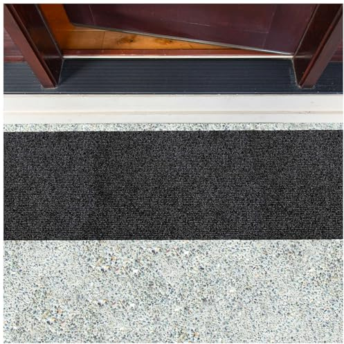 Paillasson - Anti-salissures - Pour l'extérieur - Antidérapant - Pour l'intérieur et l'extérieur - Anthracite - 40 x 120 cm
